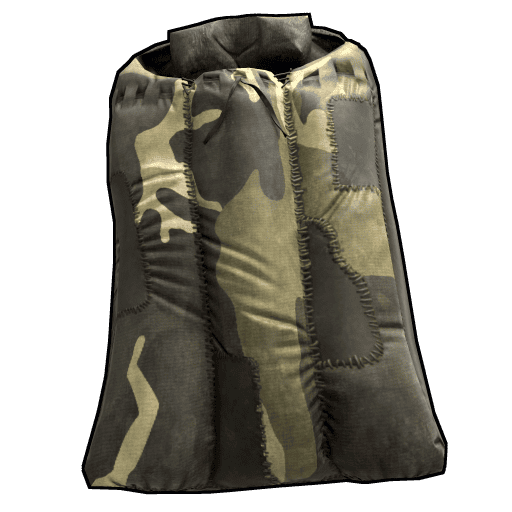 jungle camo sleeping bag rust